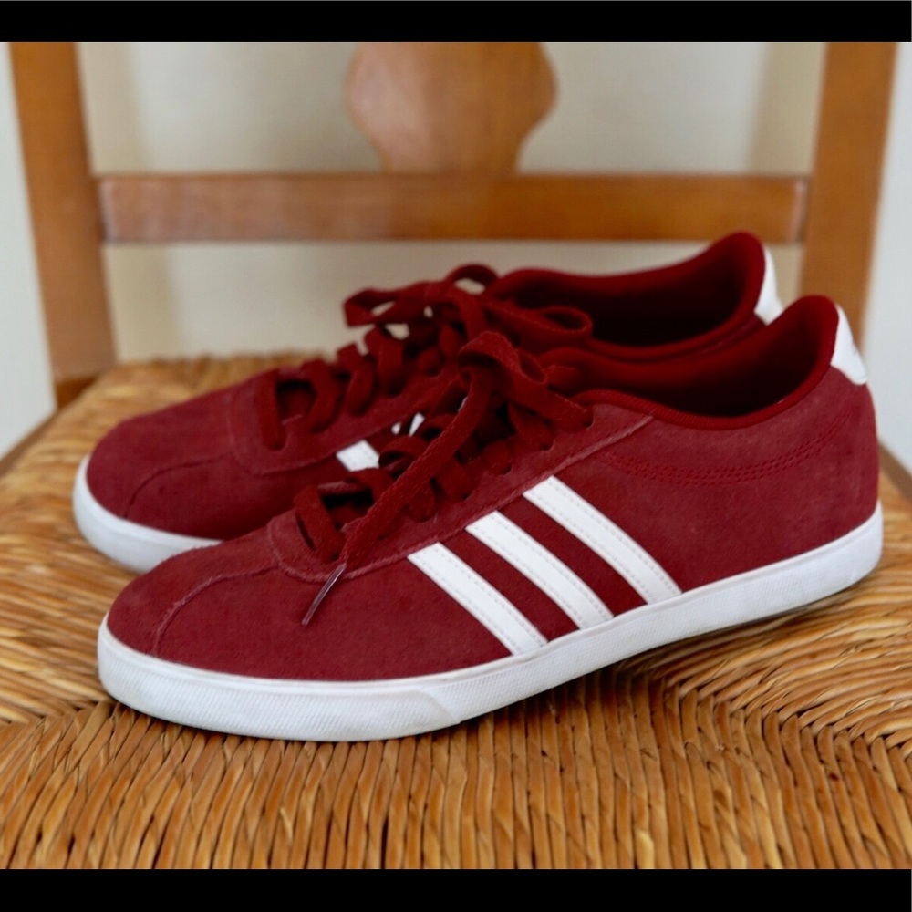 Adidas Neo Red Sneakers | Women’s 8.5